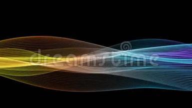 粒子波物体在慢运动中的奇妙动画，4096x2304环4K
